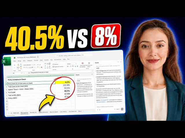 Claude Built My Forecast, DCF & Board Charts in Excel