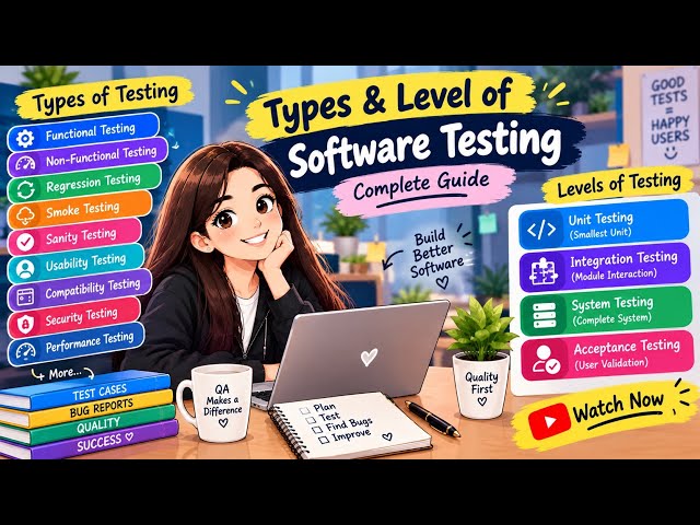 Chapter 6: Types & Levels of Software Testing | Explained for Beginners