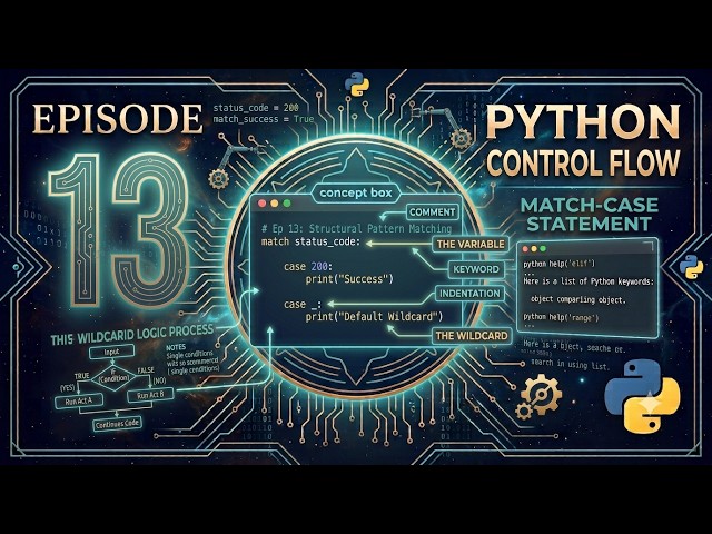 Python Match-Case Explained! (Cleanest Control Flow) | Python for Beginners Ep 13