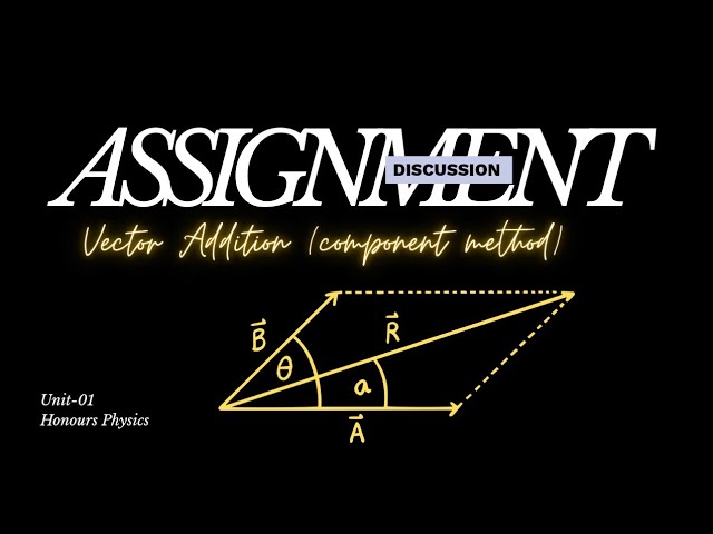 Vector Addition (Component method): Assignment discussion | Honors Physics