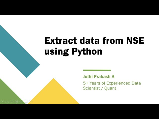 Extract data from NSE using Python