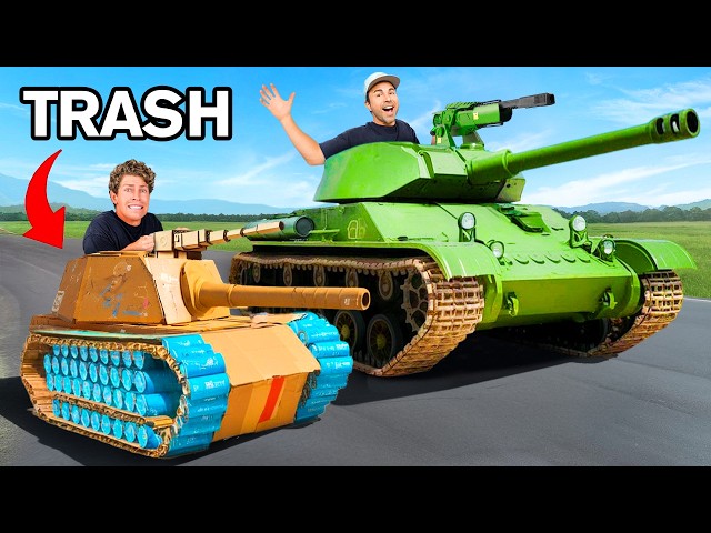 I Built a Tank With Trash! (ft. Mark Rober)