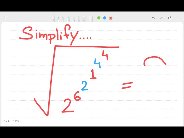 Exponent Simplification
