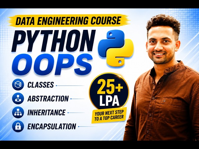 Python OOPS Complete Tutorial | Classes, Objects, Inheritance & Polymorphism| Data Engineering