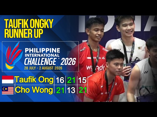 Final Taufik/Ongky vs Choo/Wong (Mas) | Final Philippines IC 2026 | Live Badminton Reaction + Score