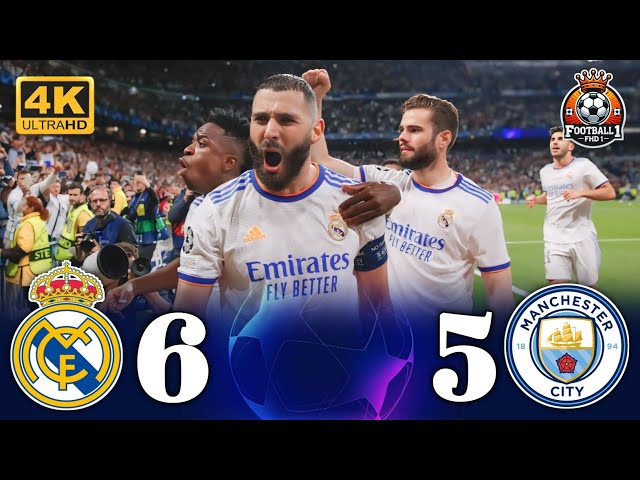 فما حاجة 🔥● رودريغو يقود ريال مدريد إلى ريمونتادا تاريخية ضد مانشستر سيتي (6-5)🤯دوري الأبطال🌟 ¦ 4k 💫