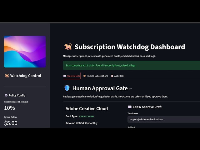Subscription Watchdog Kaggle Captone Project Submission