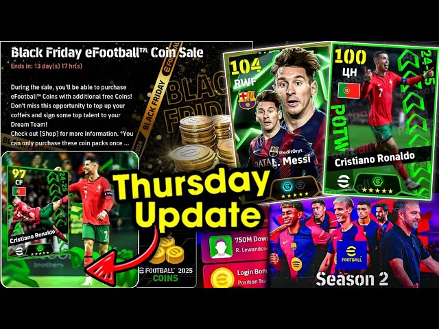 New Packs & Free Epics 🔥 What Is Coming On Thursday And Monday In eFootball 2025 Mobile