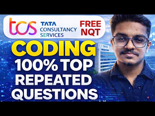 TCS Free NQT Coding - Top Most Repeated Questions | TCS Free NQT Hiring 2026 | OnlineStudy4U
