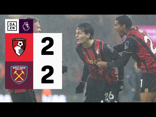 Bournemouth vs West Ham (2-2) | Resumen y goles | Highlights Premier League