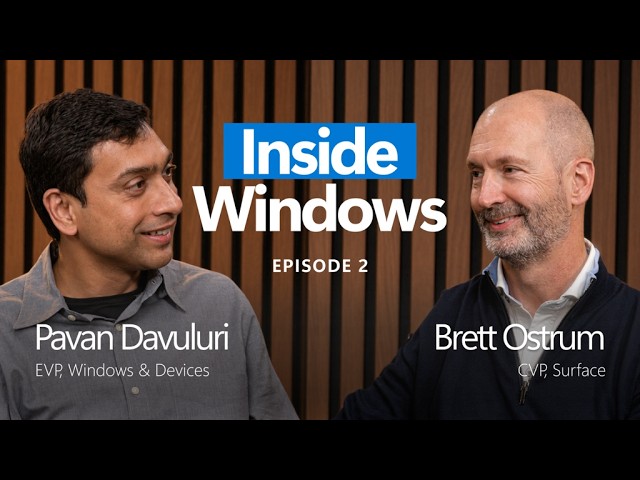What's Next for Surface | Inside Windows with Pavan Davuluri