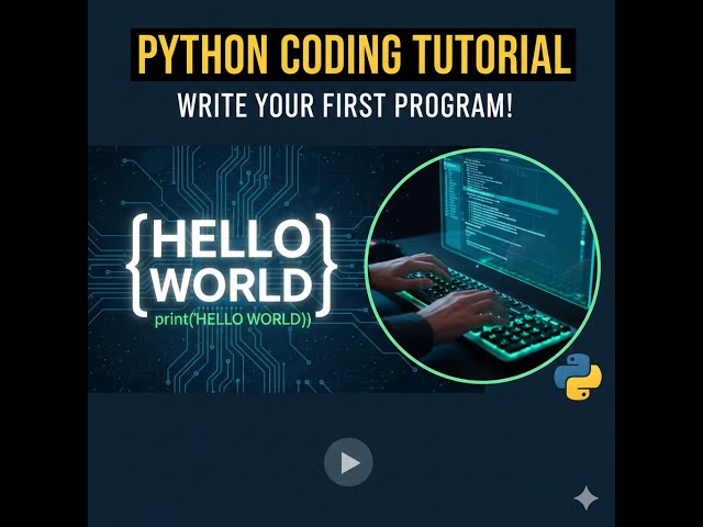 How to write your first program in python #hello_world