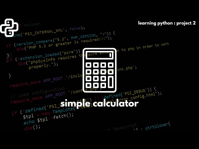 Most simple CALCULATOR in python .Learning Python project-2