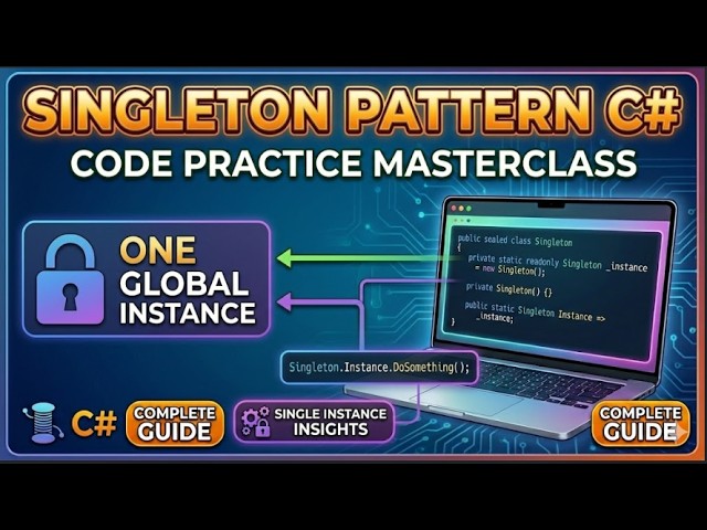Singleton Design Pattern in C# 🔥 | Complete Tutorial with Code 🚀 | Step by Step with Code