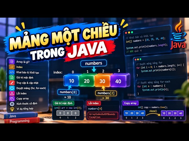 Bài 6: Mảng 1 chiều trong Java | Arrays
