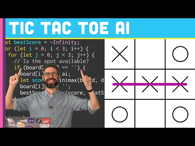 Coding Challenge 154: Minimax Algorithm for Tic Tac Toe