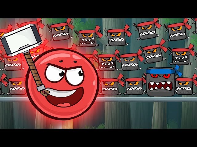 Red Ball 4 Animation EPIC Battle Against 100 Ninja Boxes