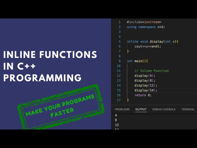 Inline Functions in C++ | Inline subroutines | C++ Tutorials for Beginners #17