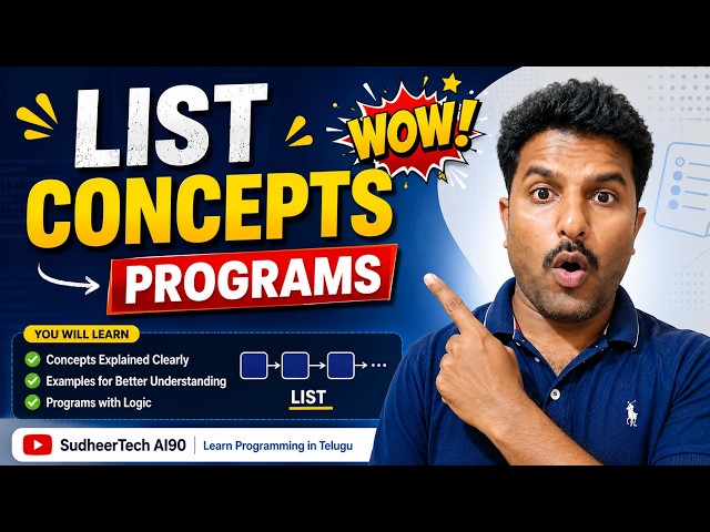 Python Lists Tutorial in Telugu | Mutable Lists Explained | Python List Methods