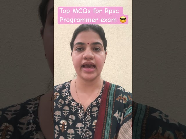 Top most MCQs | Rpsc programmer #rpsc #dbms #onlinecoaching #rpscprogrammerbestcoaching #job