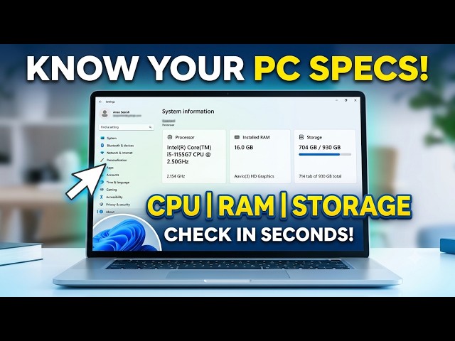 How to Know Your Computer Specs in Windows