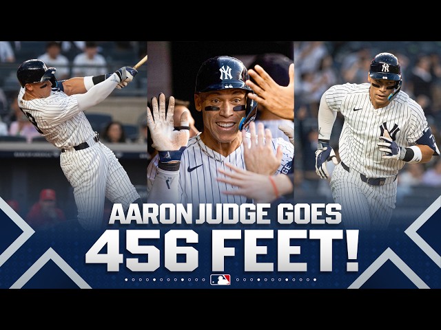 Aaron Judge BELTS a 456-FOOT HOMER in the 1st! 💥 (Ties teammate Paul Goldschmidt in career HRs!)