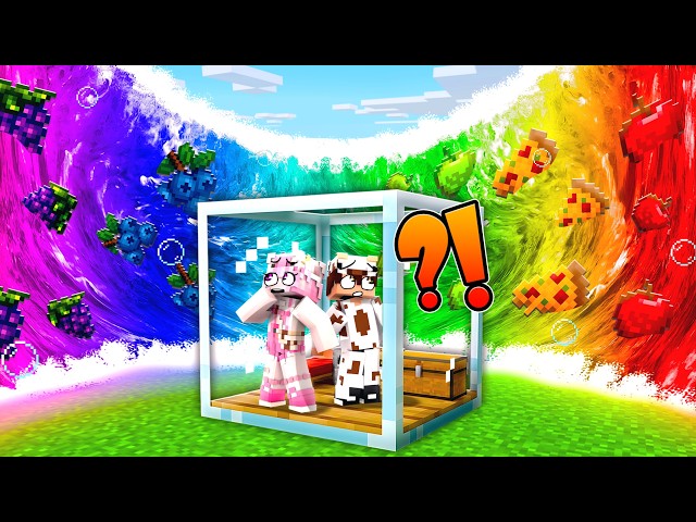 MOOCI & MILO BUILD A GLASS BUNKER TO SURVIVE A FOOD TSUNAMI ?!