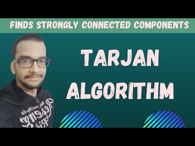 6.b) Tarjan Algorithm || Strongly connected components