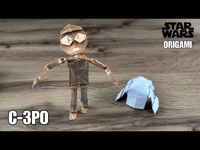 How to Make Origami C-3PO 🤖 | Star Wars Origami Tutorial