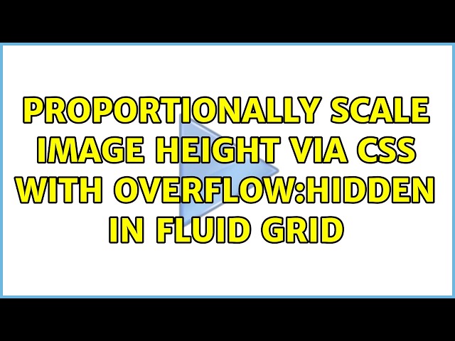 Proportionally scale image height via CSS with overflow:hidden in Fluid Grid