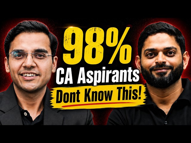 98% CA Aspirants Don't Know This! CA Exam Preparation Secret That Can Boost Your Rank Fast 🔥