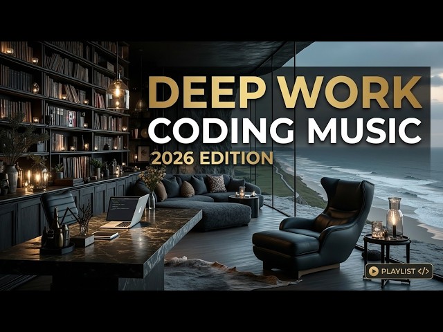 Deep Work Coding Music 2026 - Programmer Productivity Soundtrack | Futuristic Office Beats