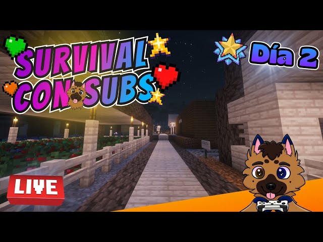 Jugando MINECRAFT CON SUBS DÍA 2 Consiguiendo DIAMANTES!!!
