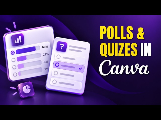 How to Make a Poll or Quiz On Canva 2026 | Turn Your Ideas Into Something Interactive