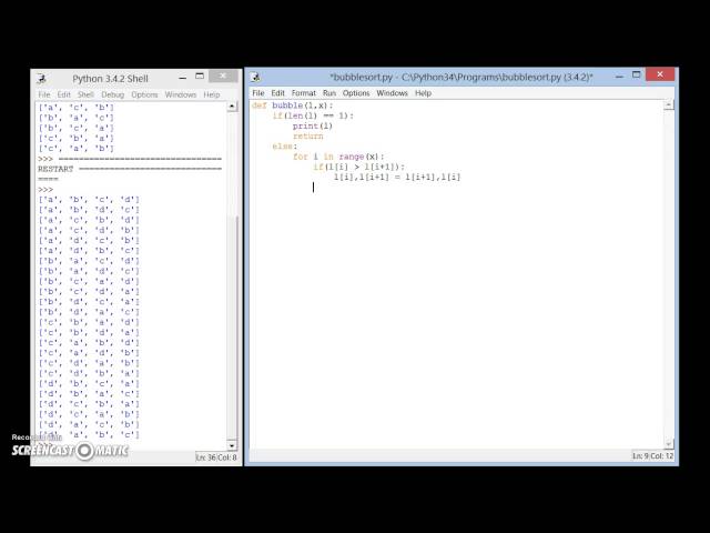 Python BubbleSort Tutorial