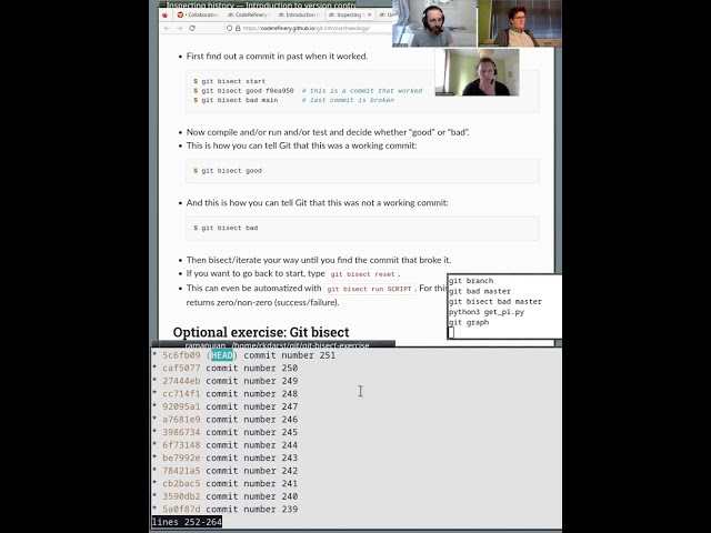 2.3 Bisection exercise - CodeRefinery 2023 Sep