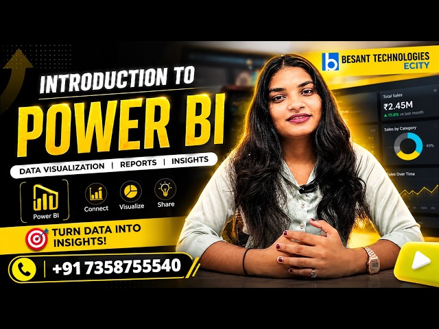 Power BI Tutorial for Beginners | Learn Power BI from Scratch | Besant Technologies Ecity