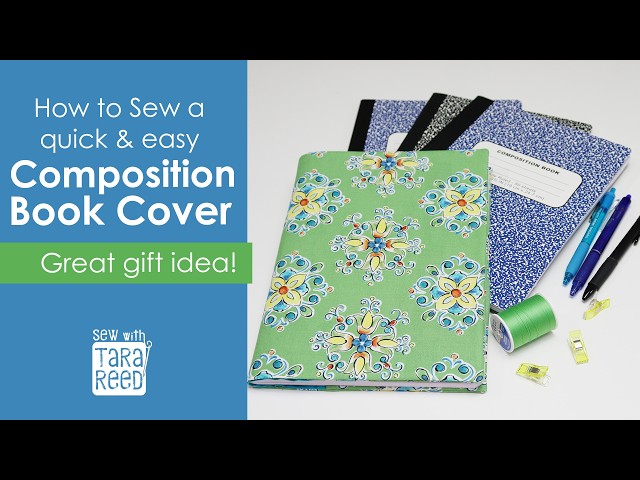 Fabric Notebook Cover DIY - Sewing for Beginners