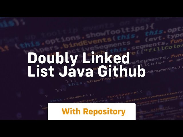 doubly linked list java github