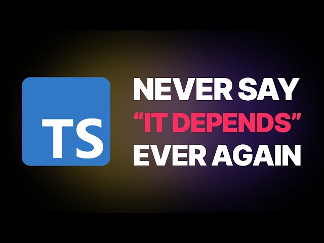 ENDING EVERY TYPESCRIPT DEBATE in 90 minutes