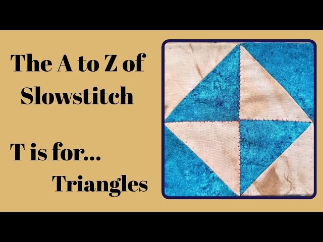 A simple way to hand stitch triangles