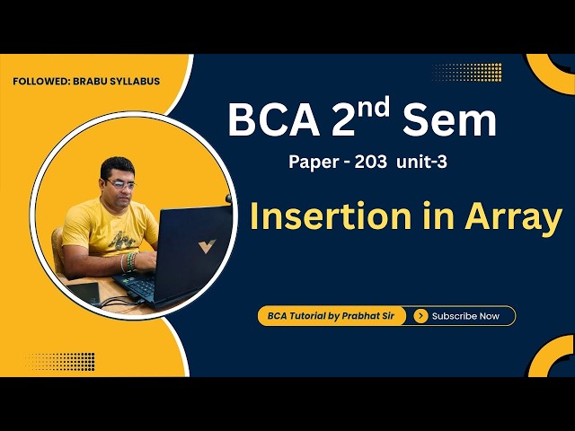 Insertion In Array