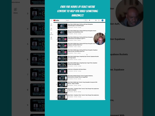 React Native Tutorials! Unlock the Secret to Building Amazing Apps with 5 Hours of free Content