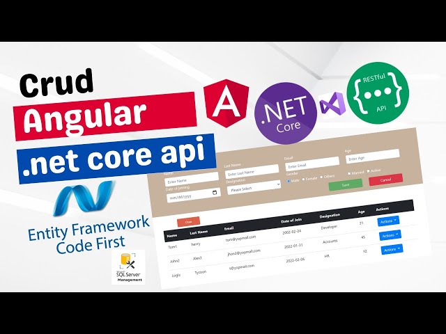 ASP .NET Core Web API CRUD with Angular | Hindi/Urdu ✅