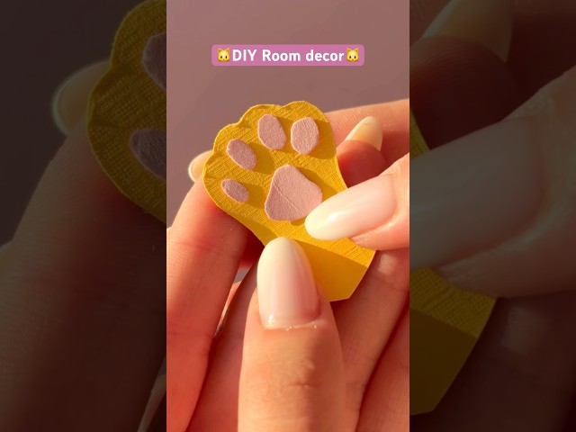 Cute room decor idea🐱 #diy #cat #roomdecor #tutorial