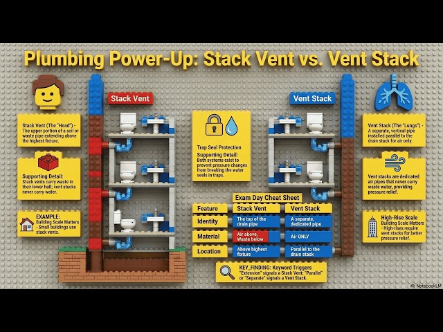 ARE Exam Prep: Vent Stack VS Stack Vent for PPD & PDD | ARE Lab