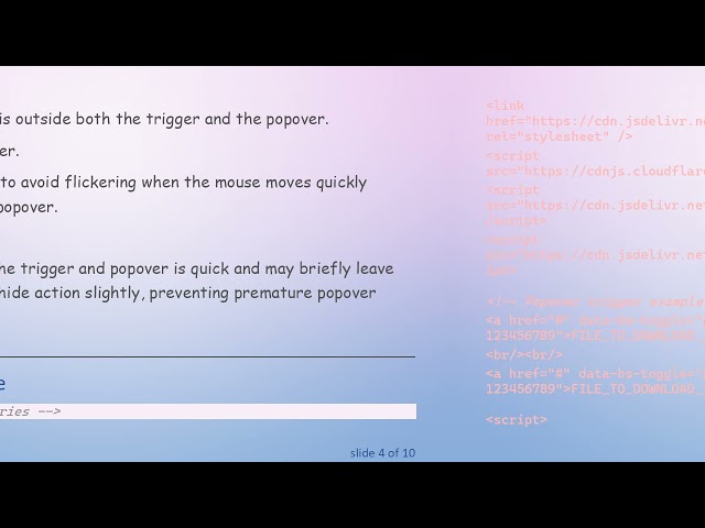How to Manually Show and Hide Bootstrap 5 Popover on Hover