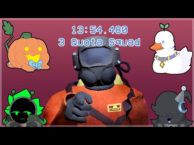 13:54.48 Lethal Company Speedrun 3 Quota Squad No Beehives w/ Pumpkin, Flamebot, and Mikey