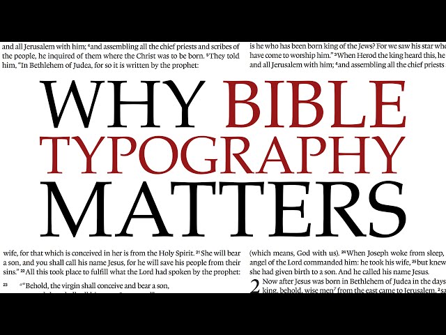 Why Bible Typography Matters