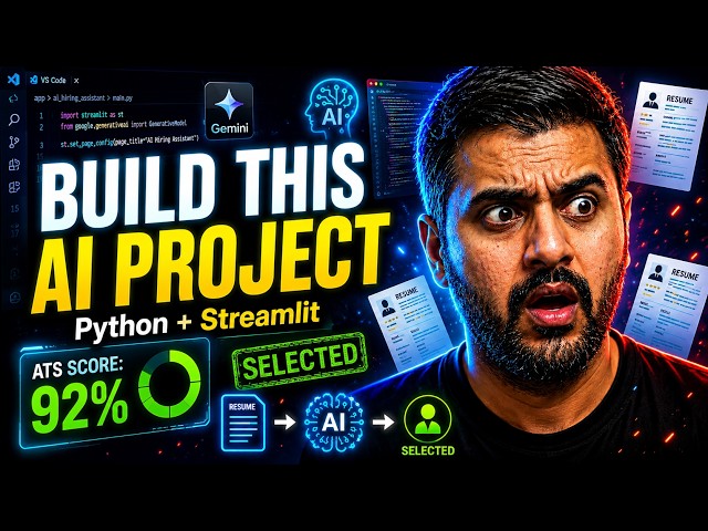 Build a Real AI Hiring Assistant with Python & Streamlit | End-to-End Project | upGrad Learning